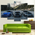 5 Piece JDM Holy Trinity - R34 Skyline, NSX & Supra canvas wall art