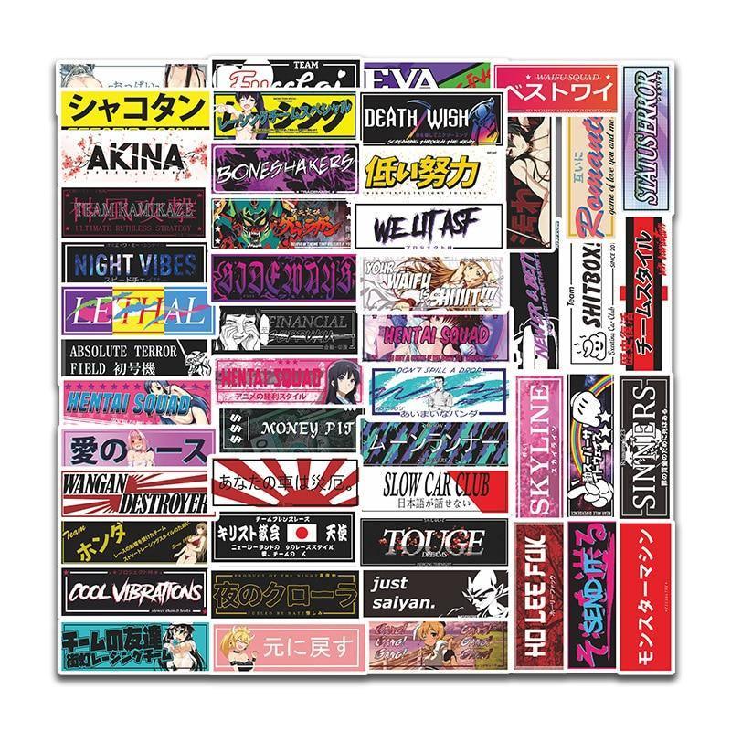 50 Piece JDM Sticker Pack