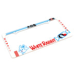 White Rabbit License Plate Frame