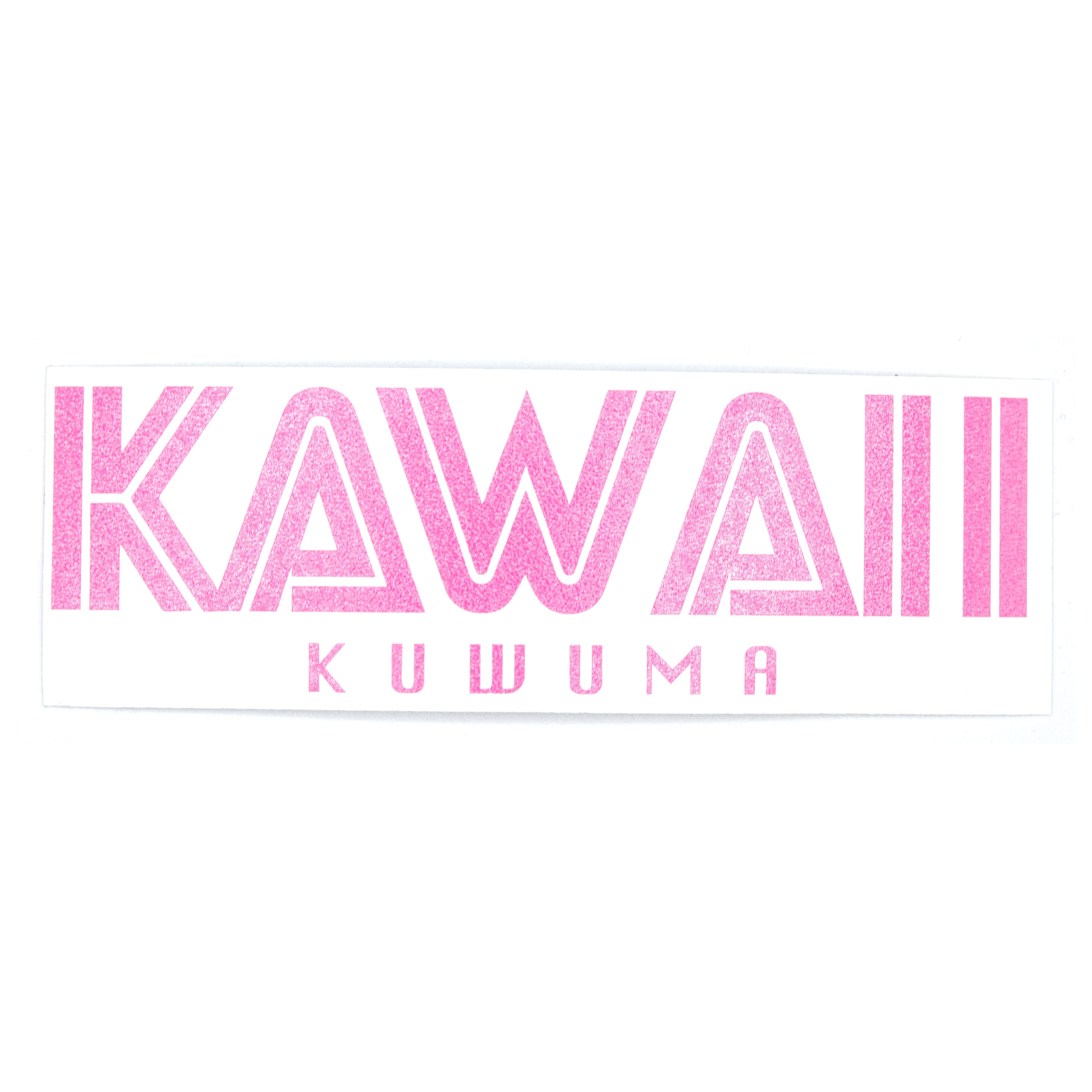Video game inspired Kawaii Kuwuma Logo Die-Cut