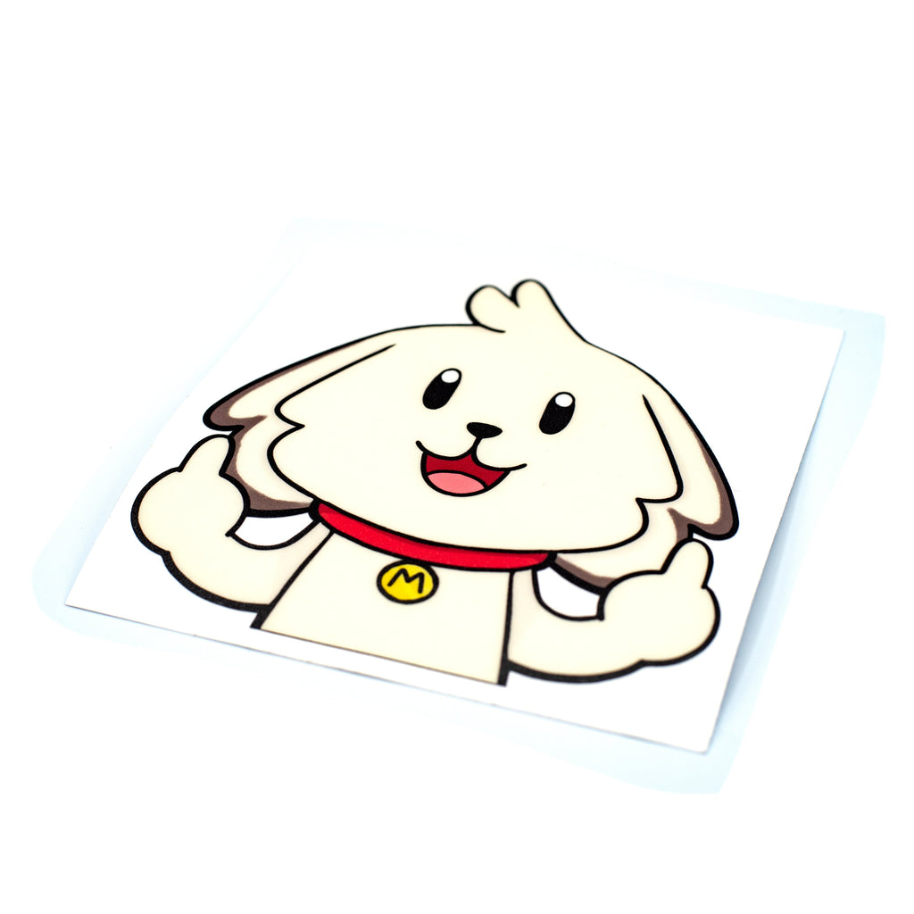 Flipping Mochi Vinyl Peeker Decal