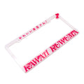 Kawaii Hearts License Plate Frame