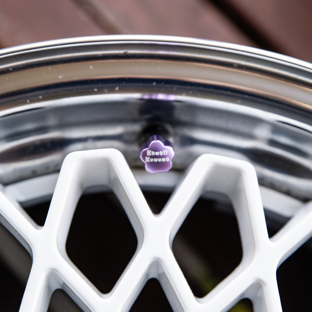 Cherry Blossom Shaped Valve Stem Caps