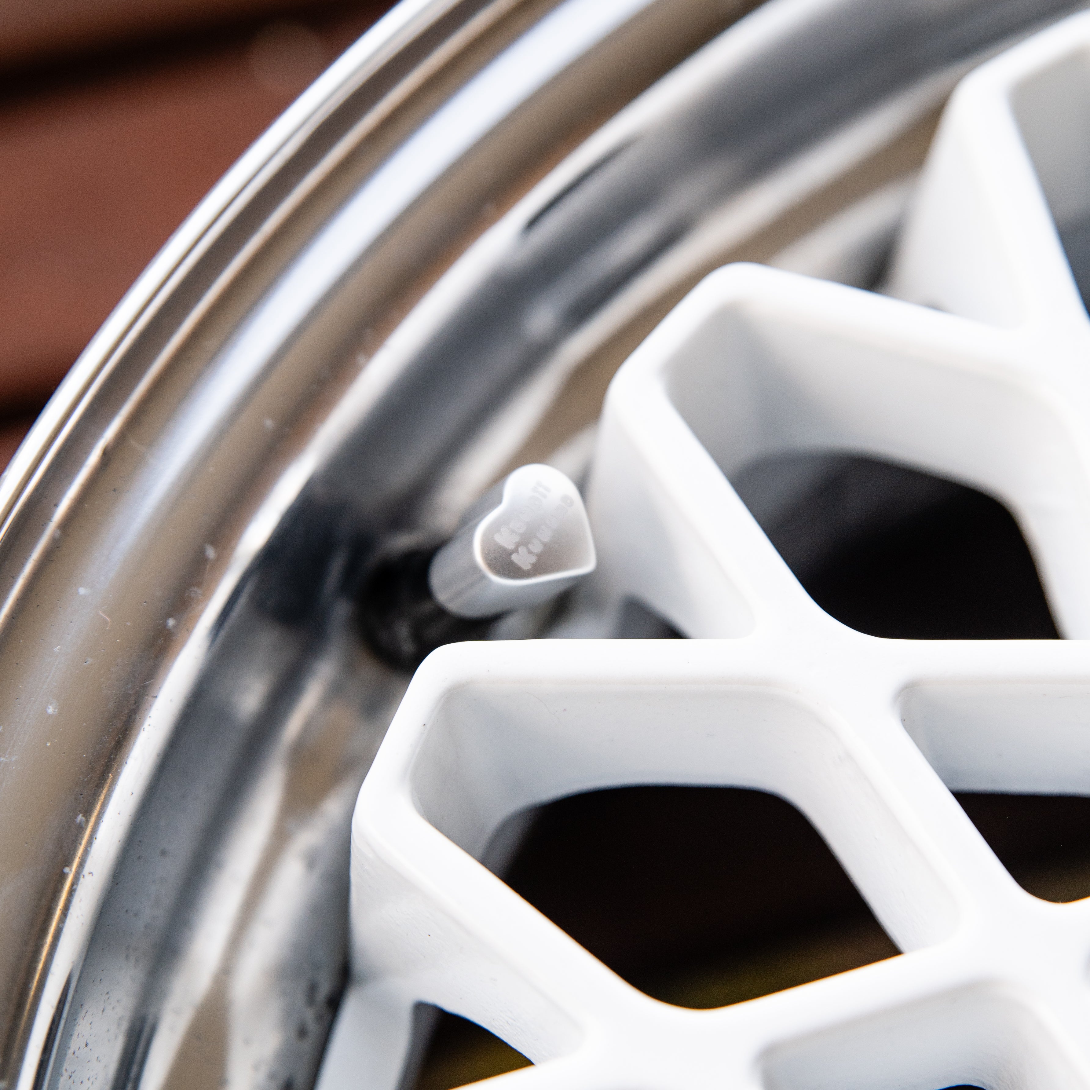Heart Shaped Valve Stem Caps