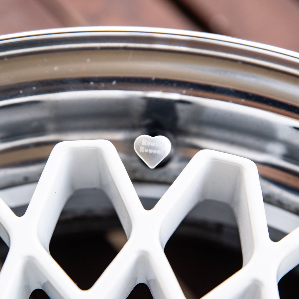 Heart Shaped Valve Stem Caps