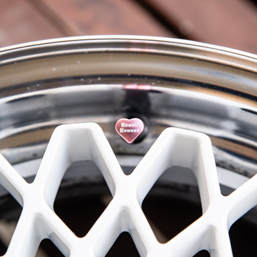 Heart Shaped Valve Stem Caps