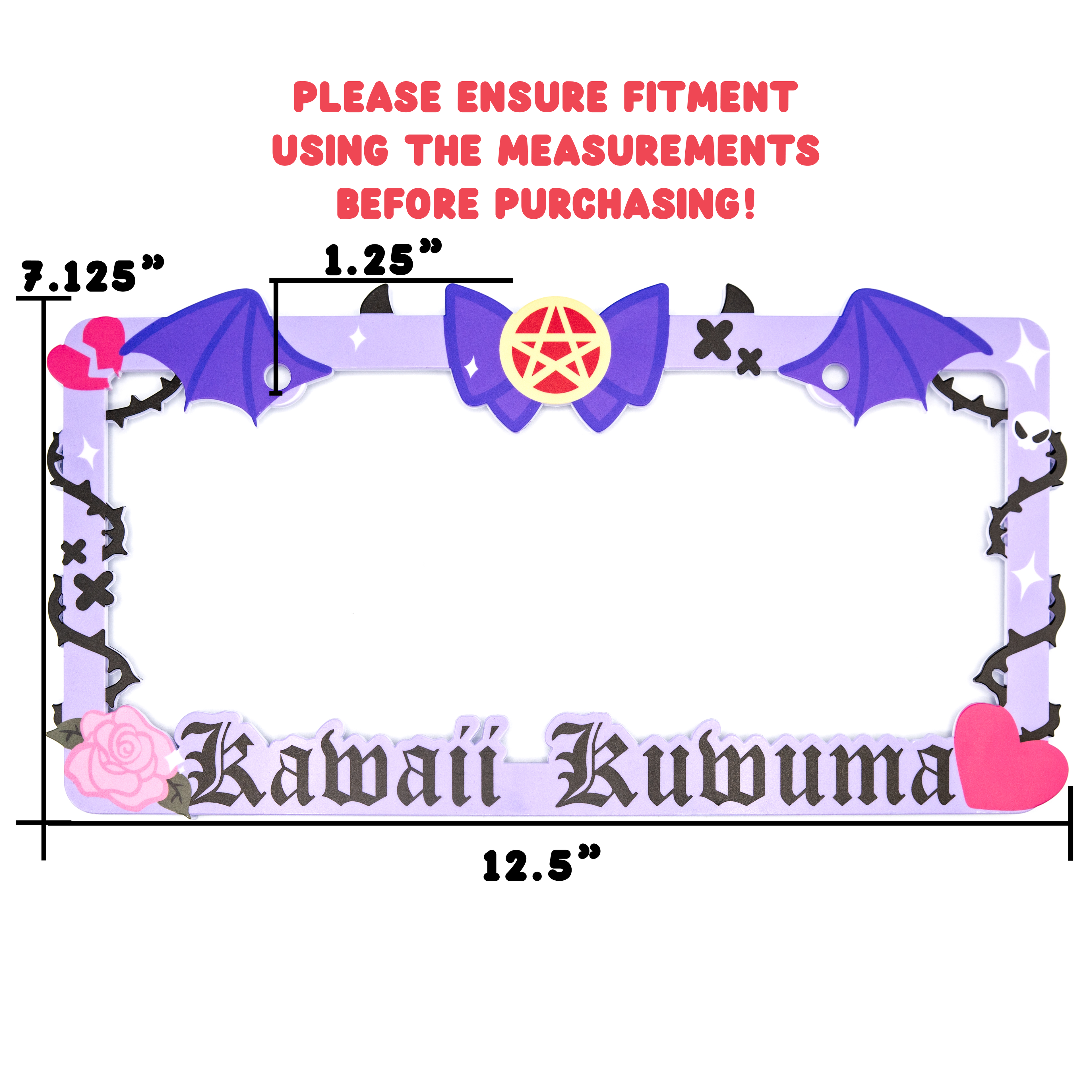 Dark Magical License Plate Frame