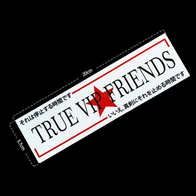 Reflective JDM VIP slap sticker 20cm long