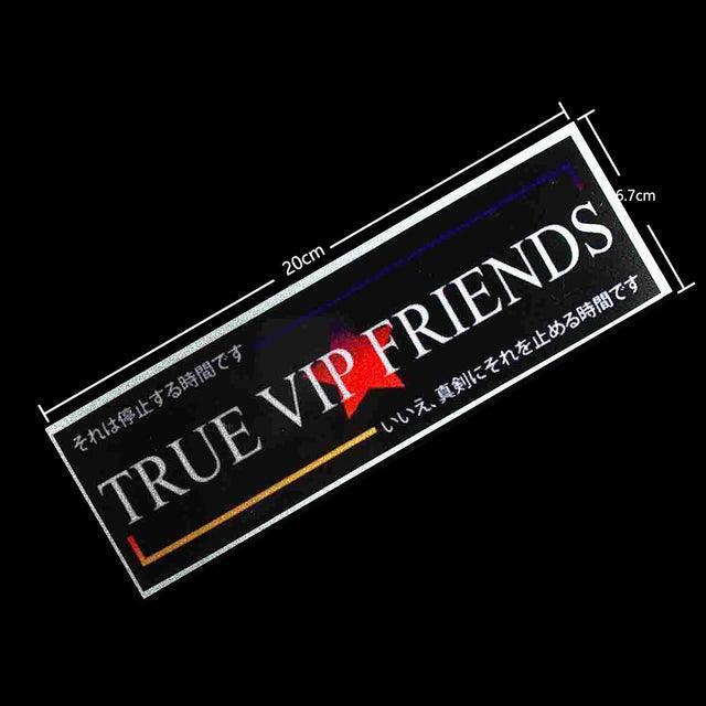 Reflective JDM VIP slap sticker 20cm long