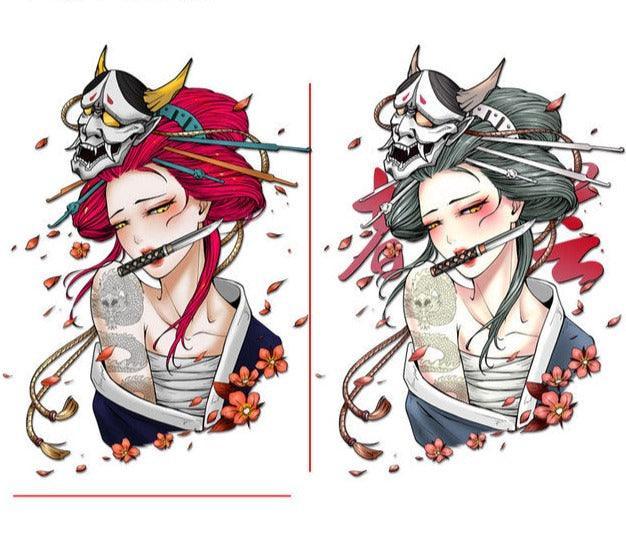 JDM Japanese Geisha Car Stickers