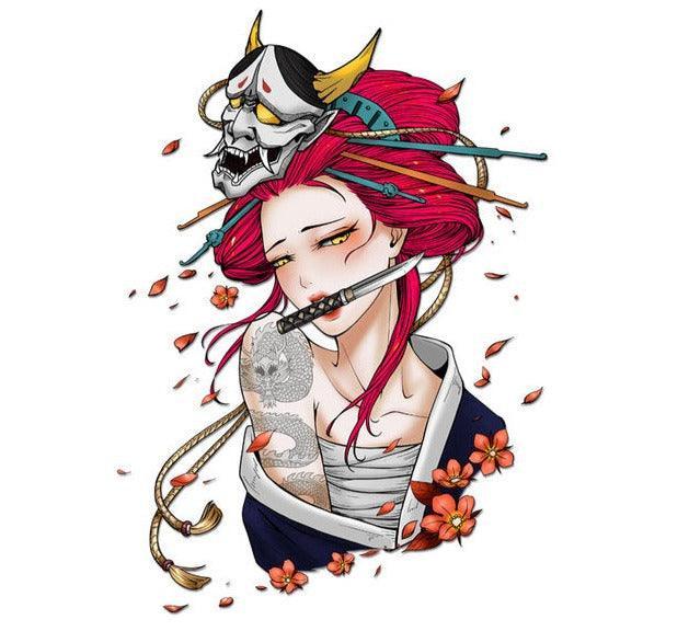 JDM Japanese Geisha Car Stickers