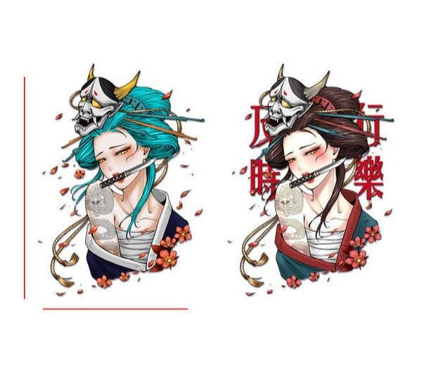 JDM Japanese Geisha Car Stickers