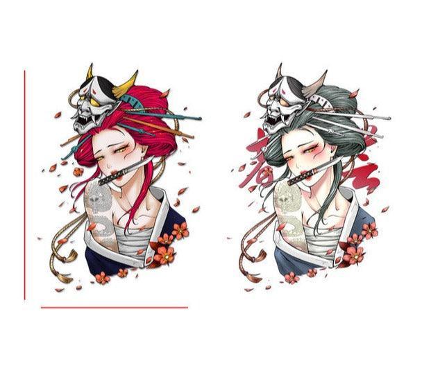 JDM Japanese Geisha Car Stickers
