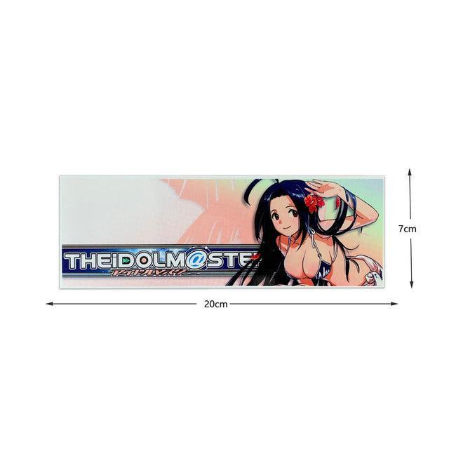 Reflective JDM anime girl sticker - 20cm long