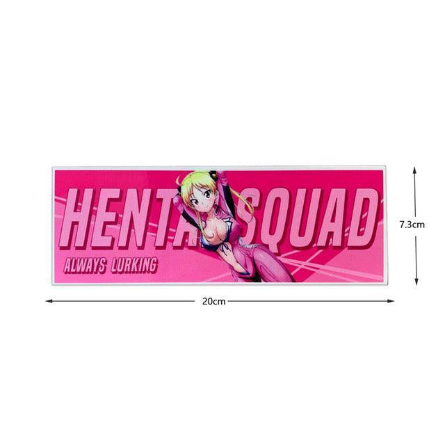 Reflective JDM anime girl sticker - 20cm long