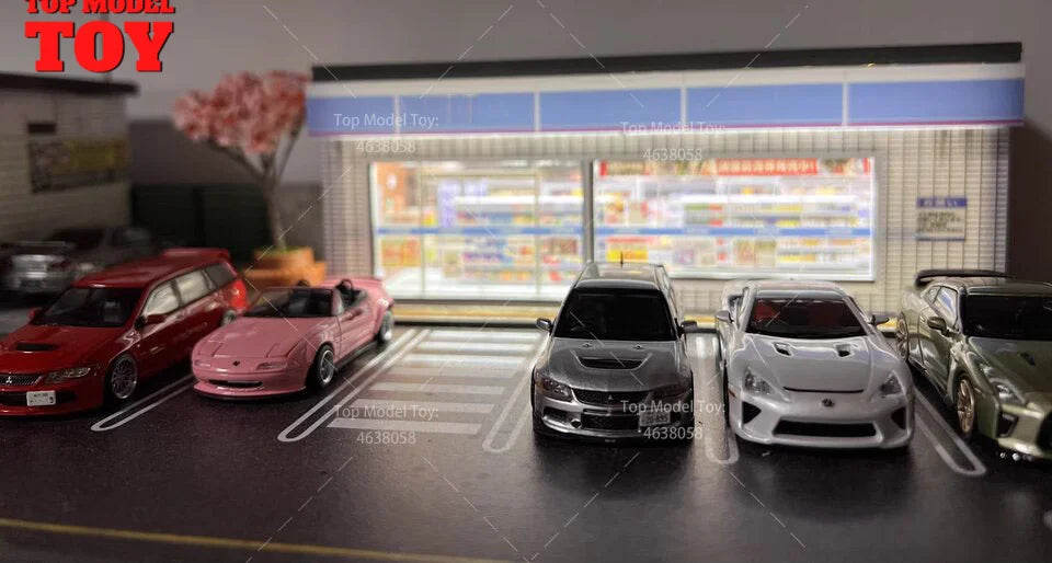 1/64 JDM Convenience Store LED Lighting Parking Lot
