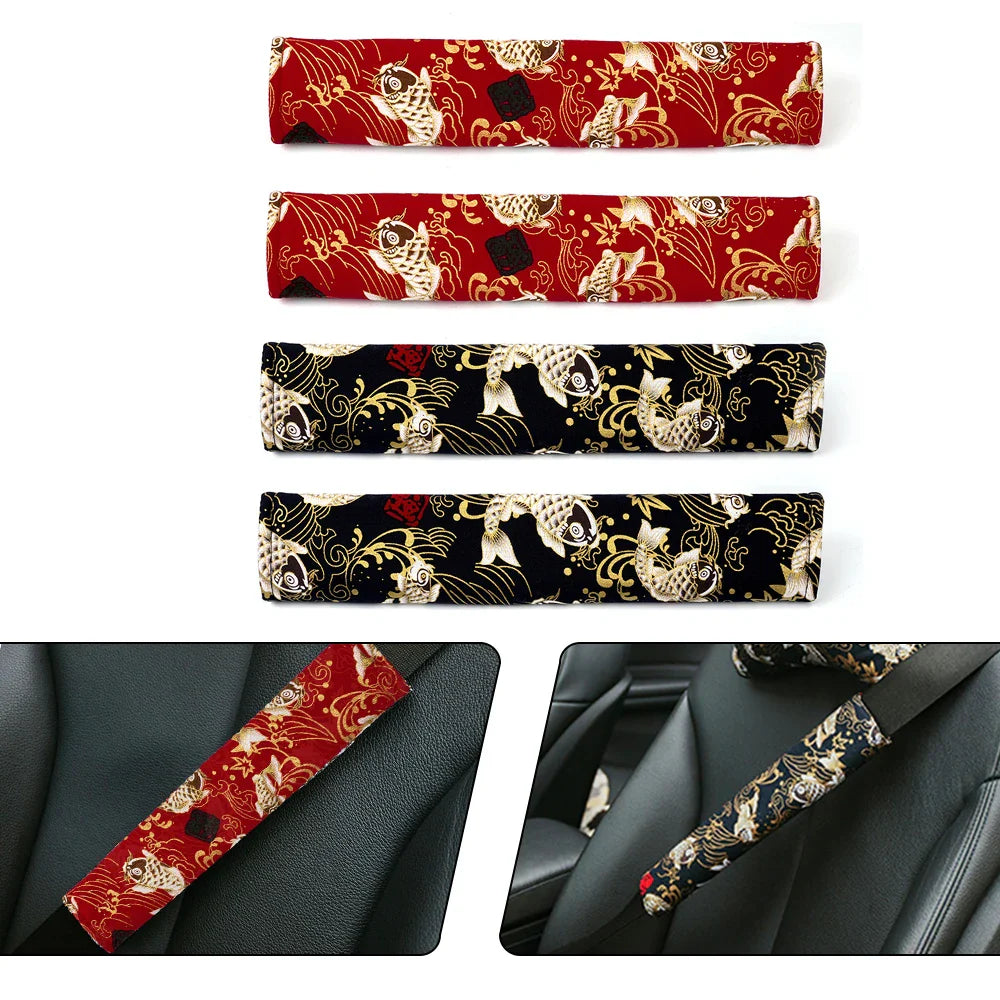 Universal 2PCS JDM Style Seat Belt Cover