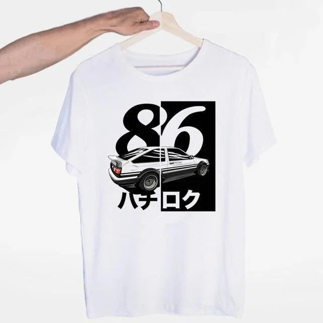 AE86 T-shirt - Four styles in classic white