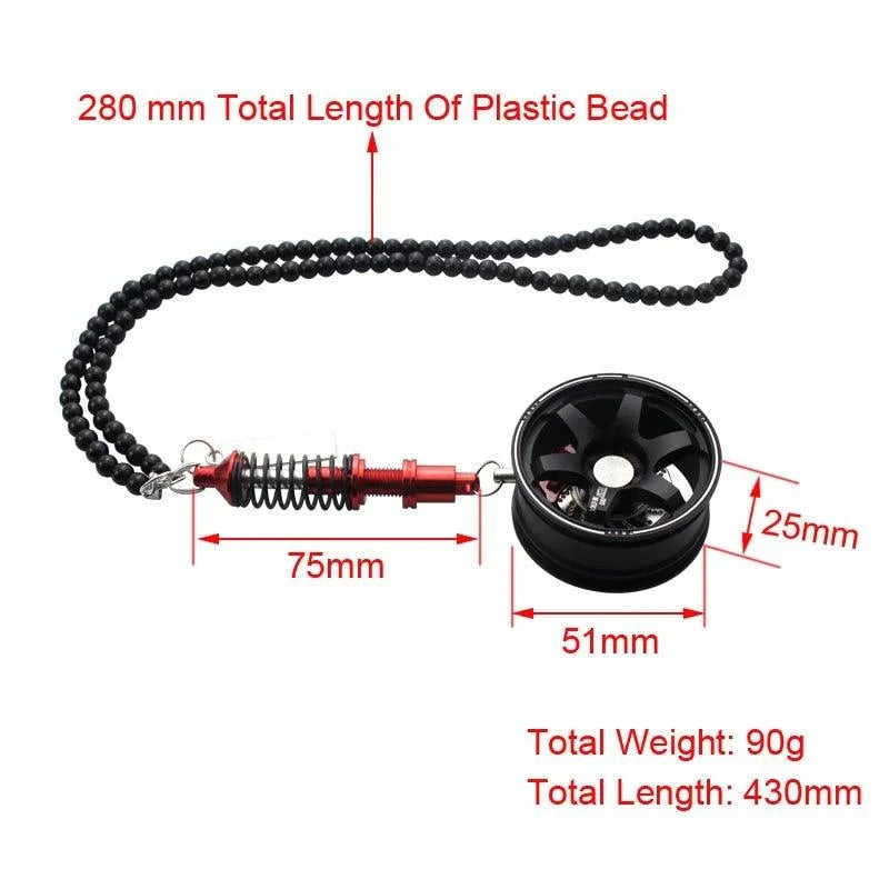 Coilover and JDM Wheel hanging ornament