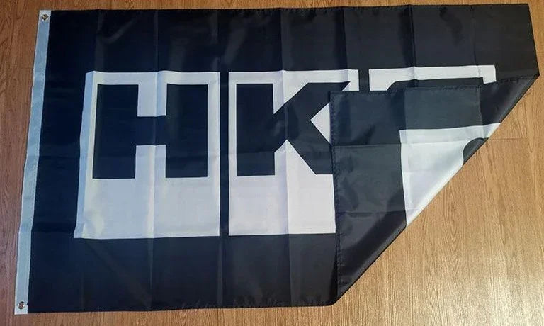 HKS black banner / flag 2ft*3ft (60*90cm) 3ft*5ft (90*150cm)