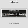 Honda Civic complete lineup canvas artwork