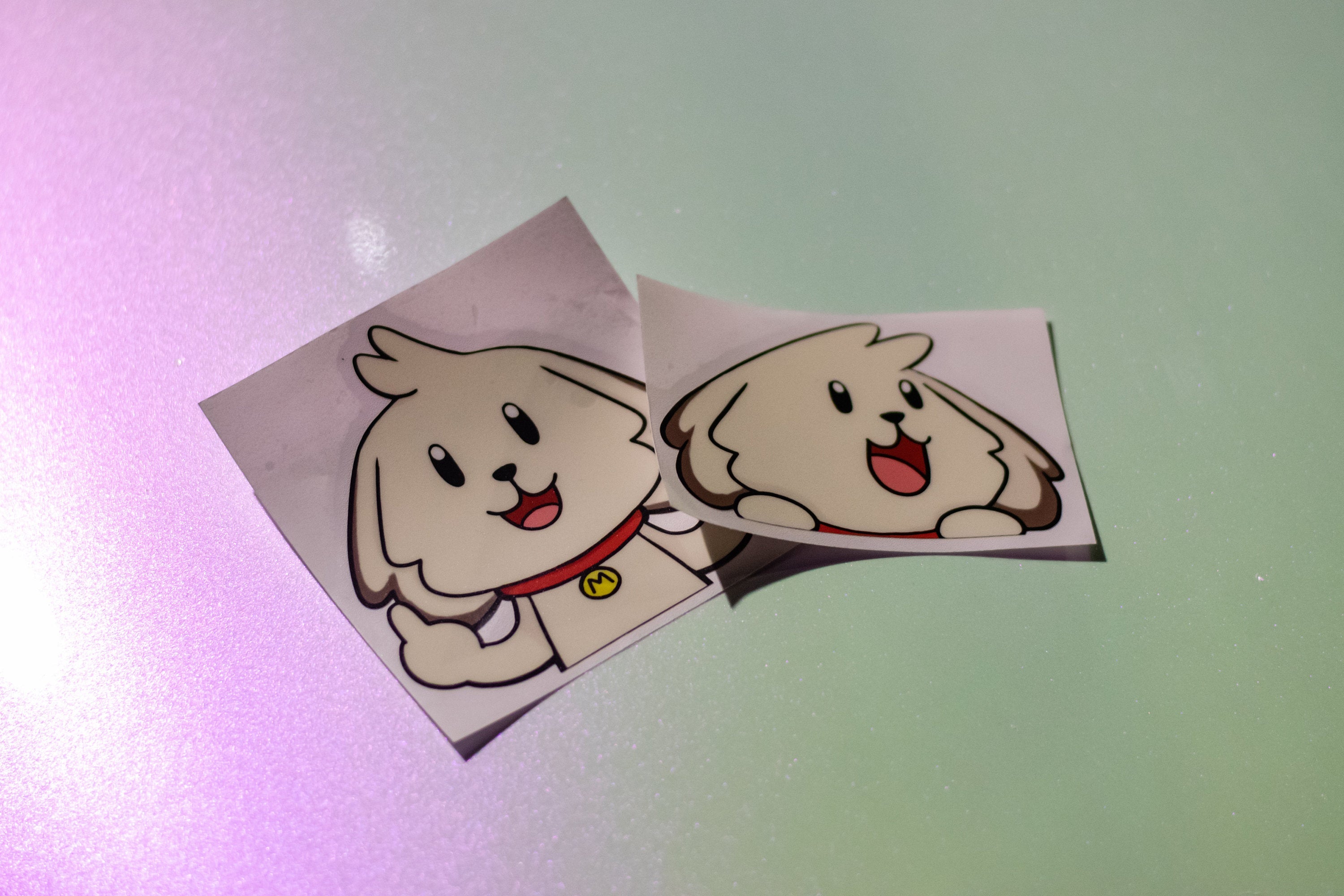 Flipping Mochi Vinyl Peeker Decal
