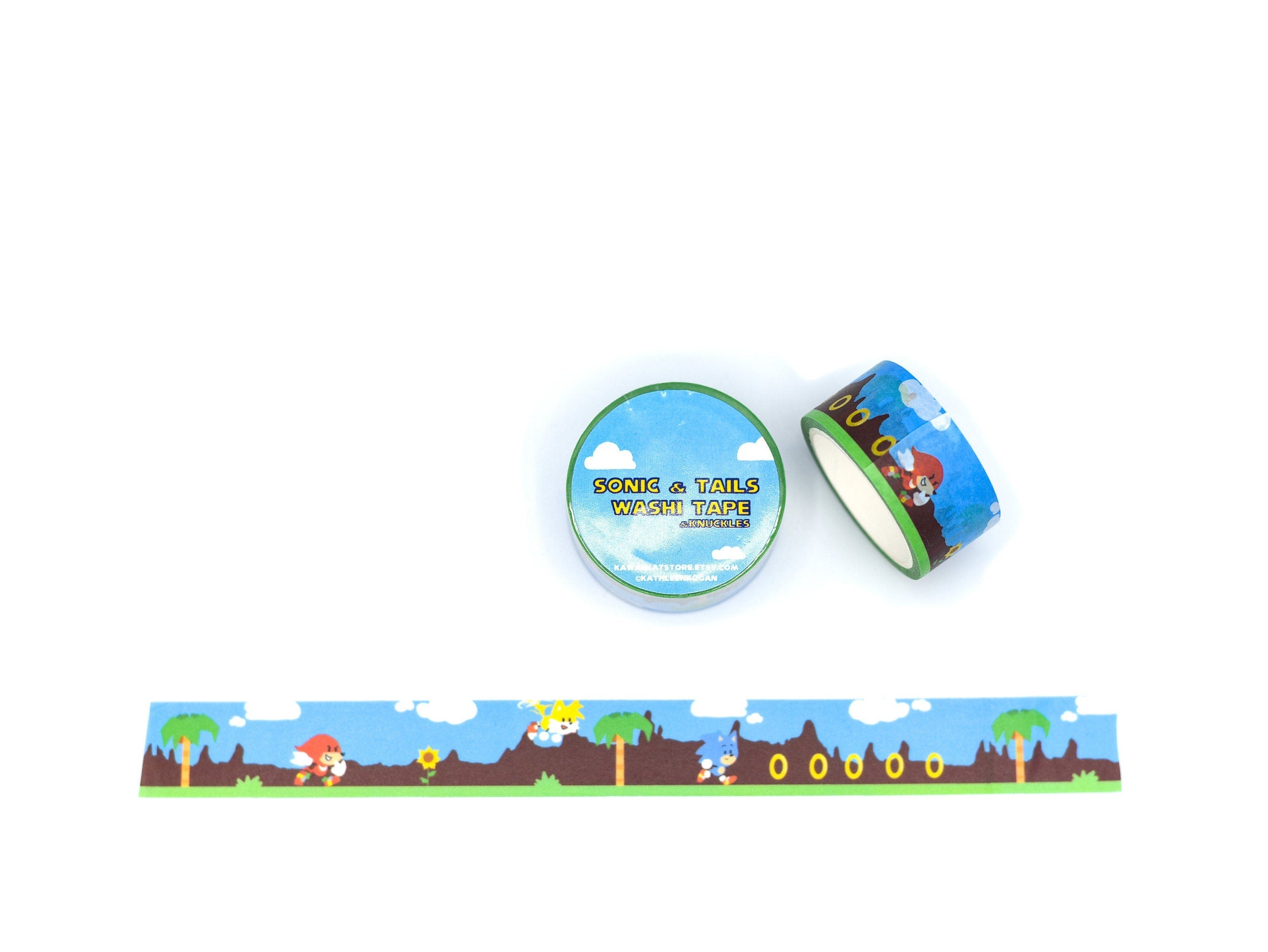Sonc and Tails Washi Tape & Knuckles