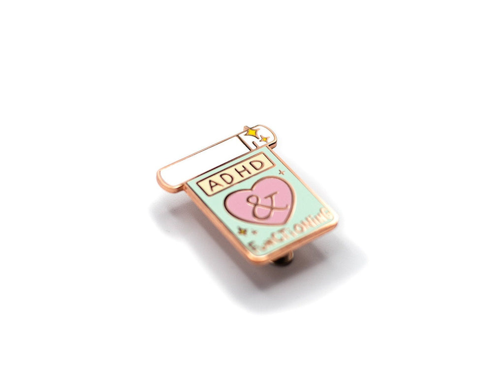 ADHD & Functioning - Mental Health Awareness Hard Enamel Pin