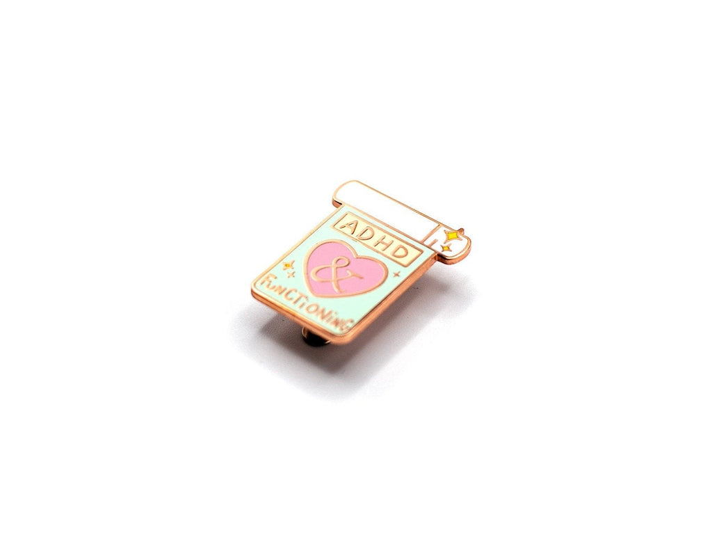 ADHD & Functioning - Mental Health Awareness Hard Enamel Pin