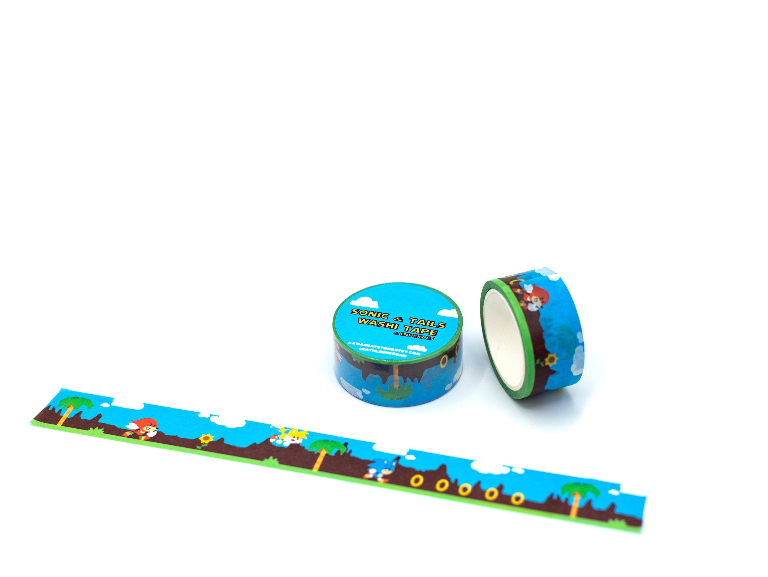 Sonc and Tails Washi Tape & Knuckles