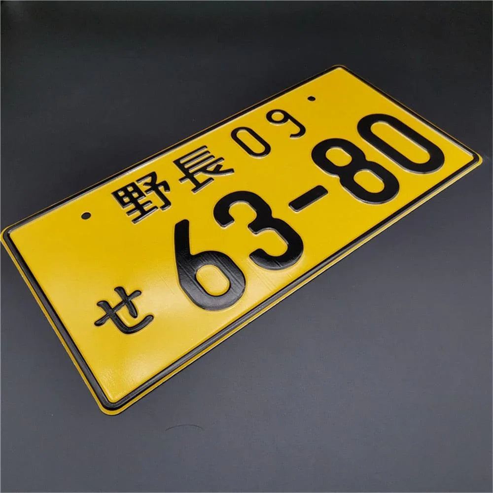 JDM Aluminum License Plate