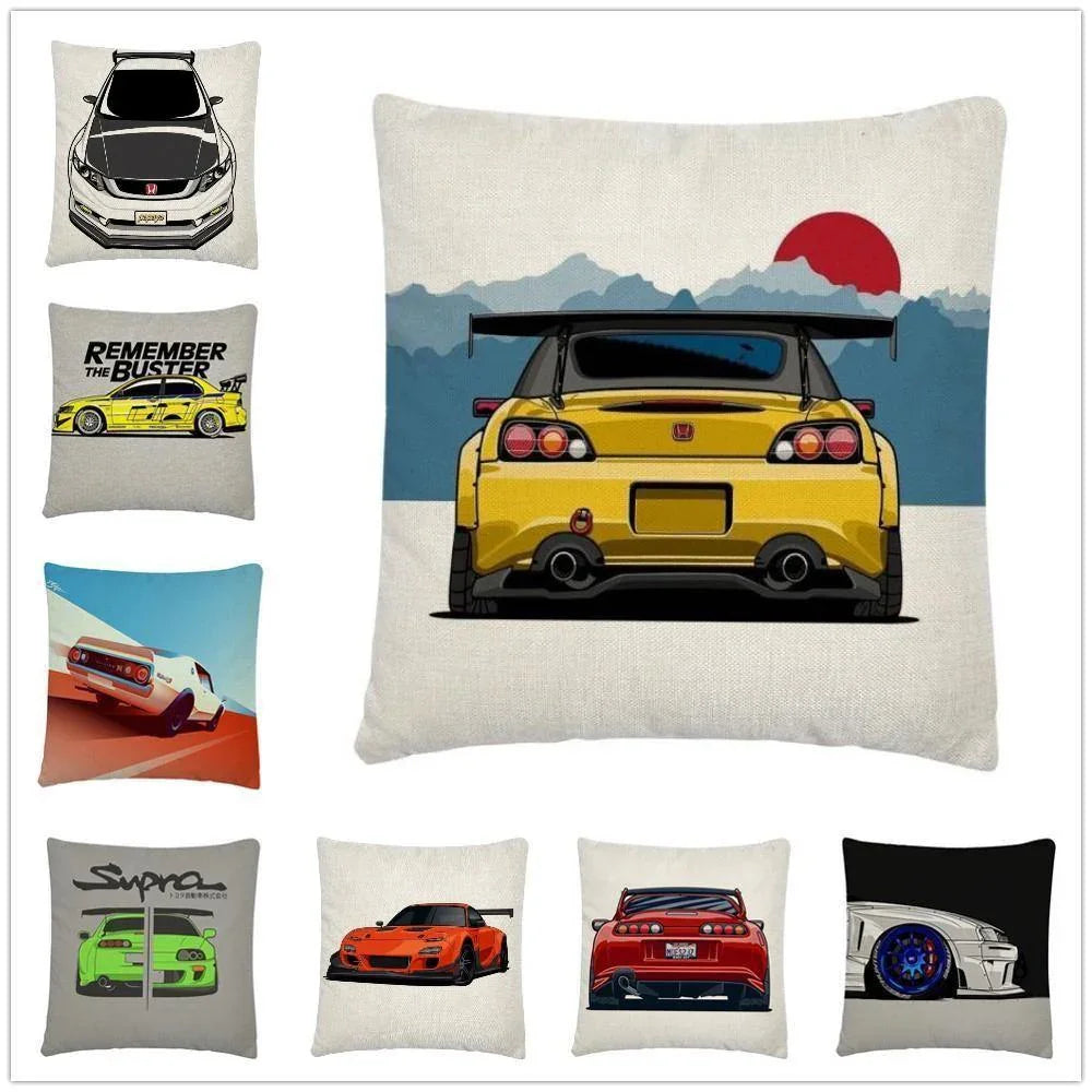 JDM car cushion covers - 45 x 45cm