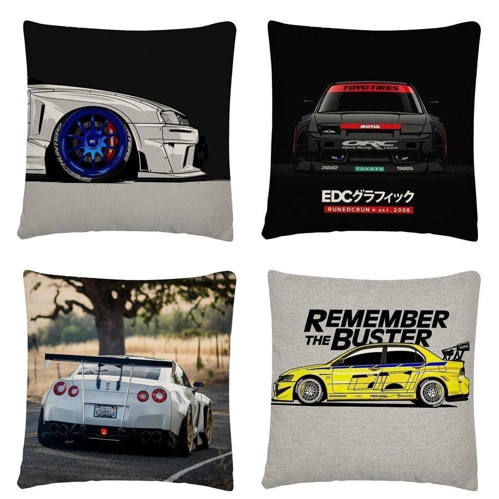 JDM car cushion covers - 45 x 45cm