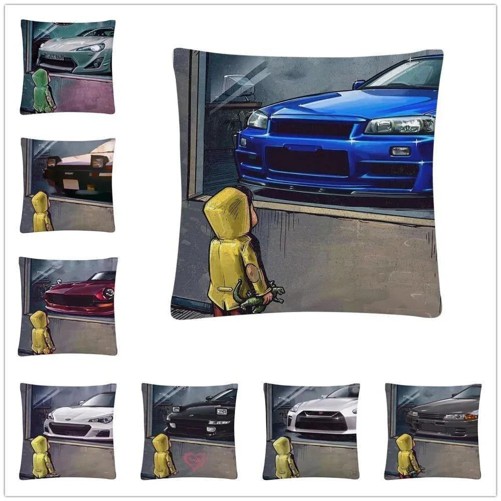 JDM Dream Car cushion cover 45X45cm - 12 styles!