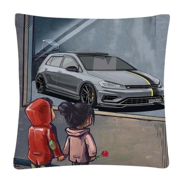 JDM Dream Car cushion cover 45X45cm - 12 styles!