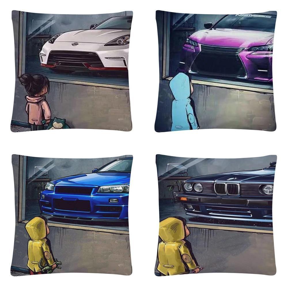 JDM Dream Car cushion cover 45X45cm - 12 styles!