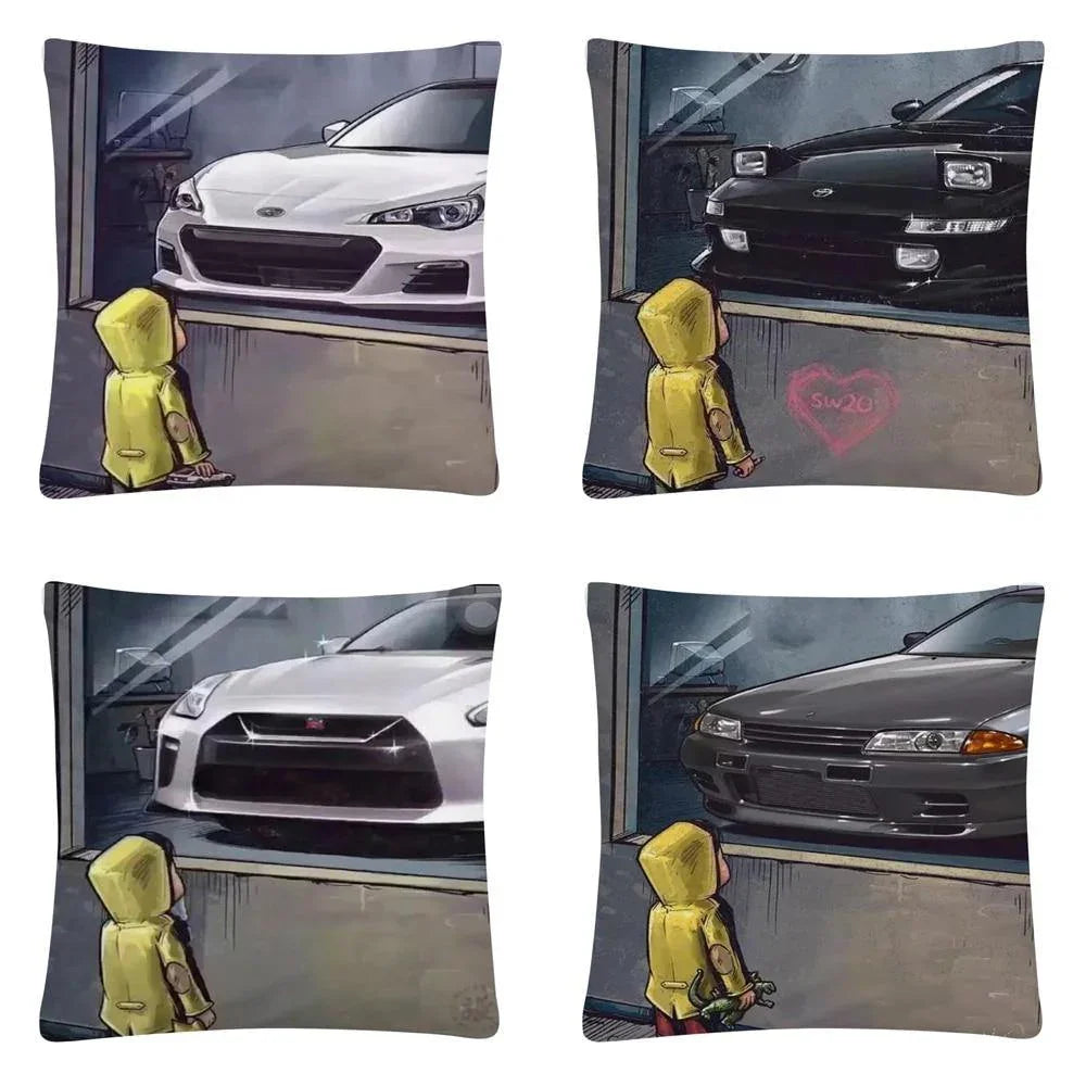 JDM Dream Car cushion cover 45X45cm - 12 styles!