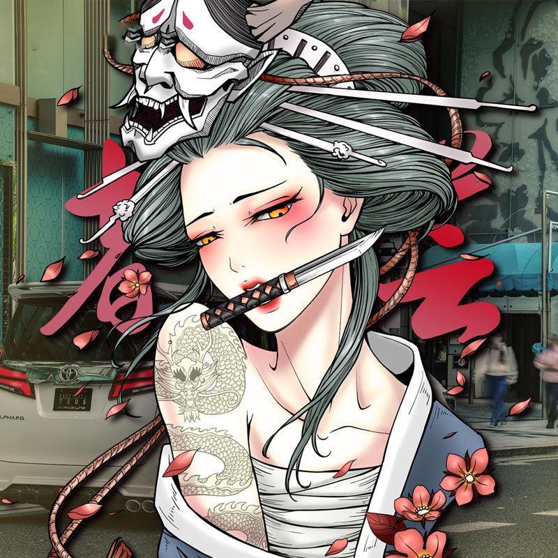 JDM Japanese Geisha Car Stickers