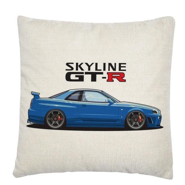 JDM Legends Linen Cushion Cover 45 x 45cm - 16 styles!