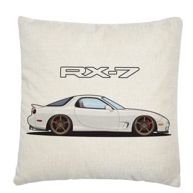 JDM Legends Linen Cushion Cover 45 x 45cm - 16 styles!