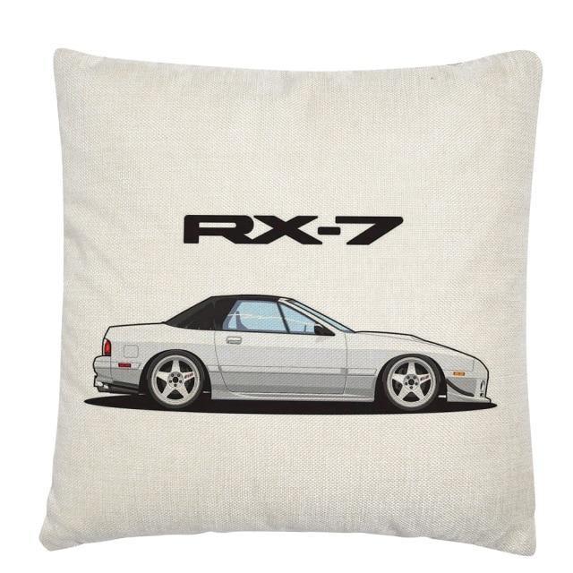 JDM Legends Linen Cushion Cover 45 x 45cm - 16 styles!