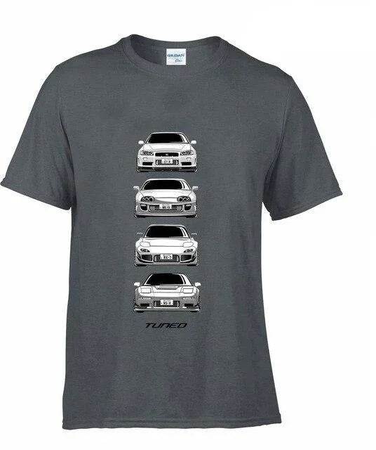 JDM Legends Shirt - R34 GTR / Supra / RX7 / NSX - 9 colors!