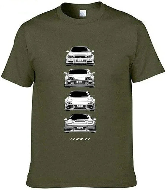 JDM Legends Shirt - R34 GTR / Supra / RX7 / NSX - 9 colors!