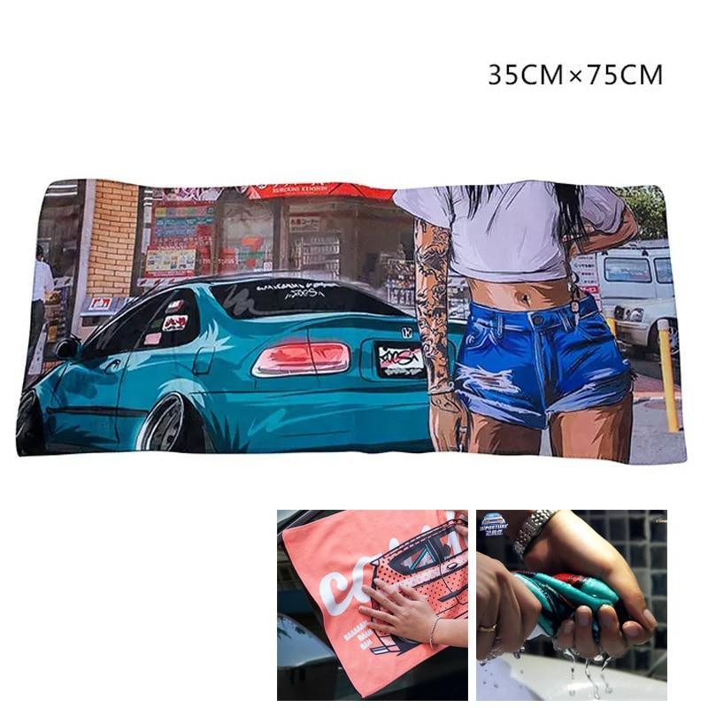 JDM microfiber towel for car cleaning, drying, car care, detailing etc