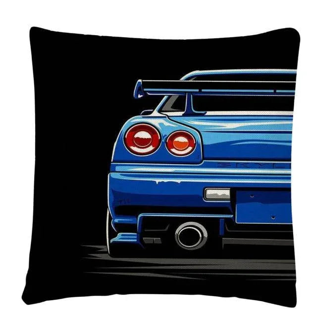 JDM Sports Car half side cushion cover 45 x 45cm - over 20 styles!