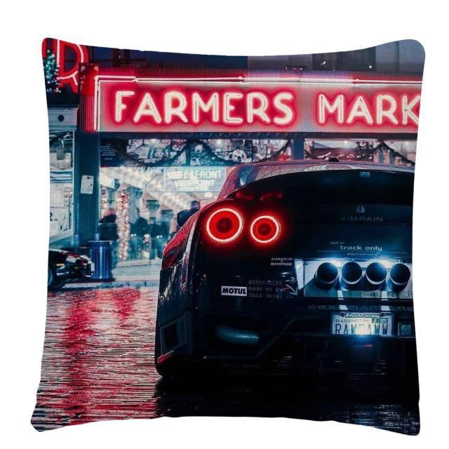 JDM Sports Car half side cushion cover 45 x 45cm - over 20 styles!