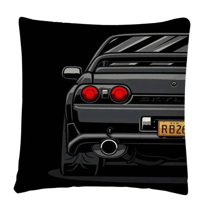 JDM Sports Car half side cushion cover 45 x 45cm - over 20 styles!