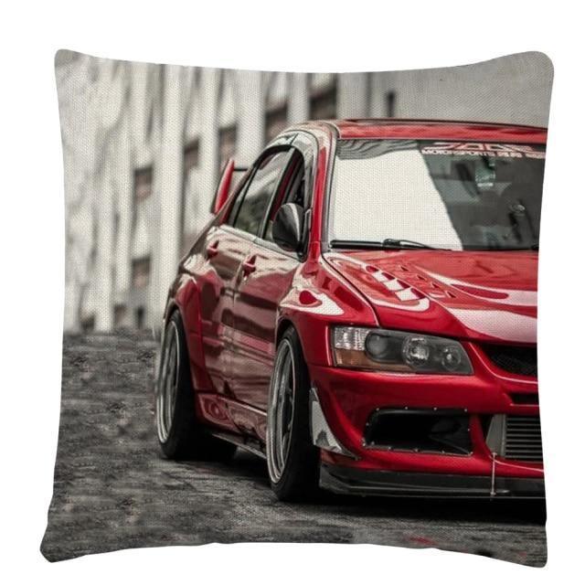 JDM Sports Car half side cushion cover 45 x 45cm - over 20 styles!