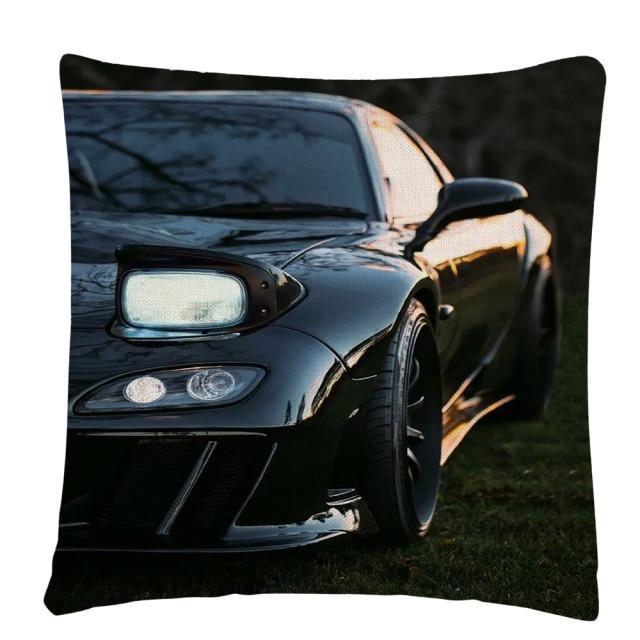 JDM Sports Car half side cushion cover 45 x 45cm - over 20 styles!