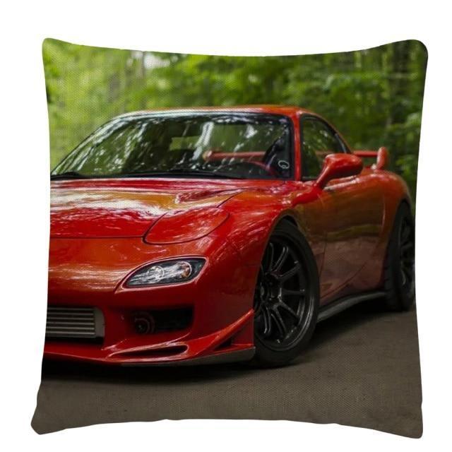 JDM Sports Car half side cushion cover 45 x 45cm - over 20 styles!